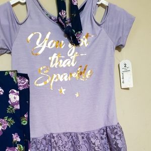 NWT Two piece set w/ headband! Size 10/12